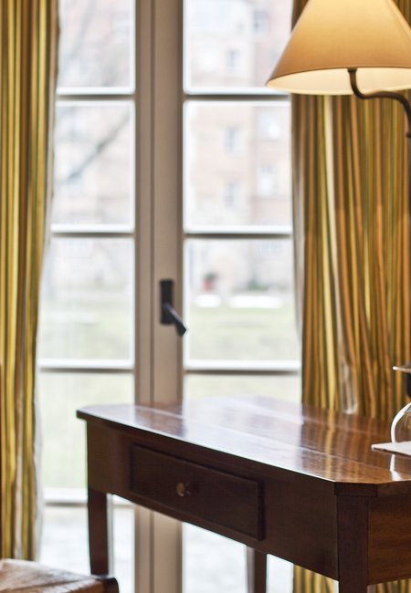 Hotelzimmer im ehemaligen Pferdestall Schloss Ulrichshusen Mecklenburg