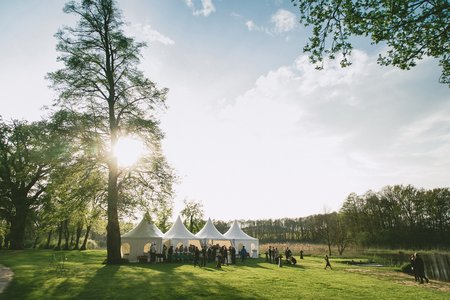 Feier mit Pavilions