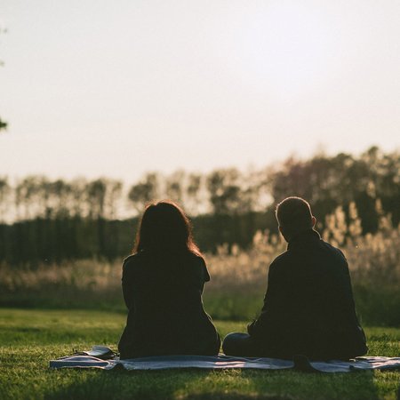 Picknick im Sommer am See