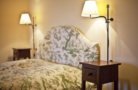 Hotelzimmer im ehemaligen Pferdestall Schloss Ulrichshusen Mecklenburg