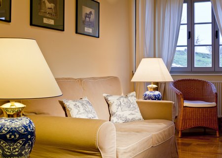 Hotelzimmer in der ehemaligen Stellmacherei Schloss Ulrichshusen Mecklenburg