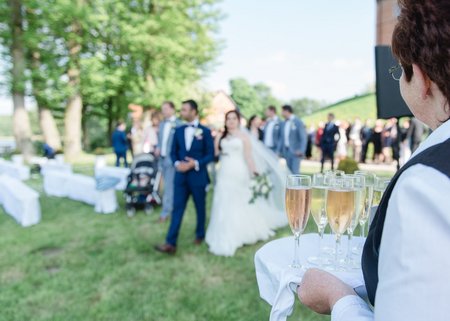 Hochzeitsempfang am Schloss