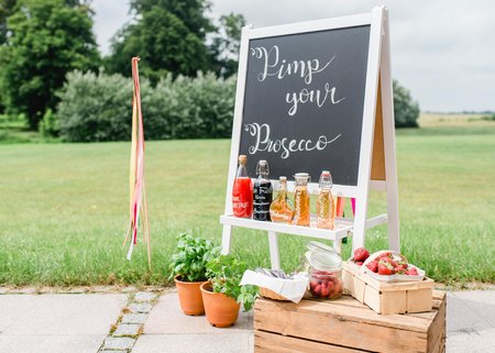 Sektstation Hochzeit