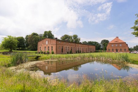 Blick auf die Ferienwohnungen - Mecklenburg im Sommer